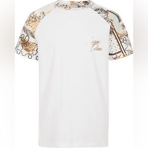 River Island Toddler Boys White Carpe Diem Short Sleeve T-Shirt